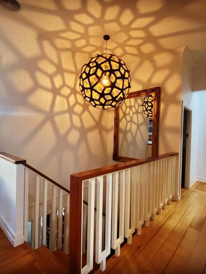 nachhaltige Designlampe aus Bambus Coral Lampe Trubridge Leuchte online kaufen DesignOrt Lampen Berlin