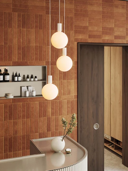 mundgeblasene Leuchtmittel dimmbar Tala Glühbirnen Alumina Triple Pendant Designerleuchten