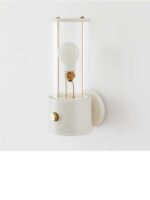 Wandleuchte Weiss im Retro Look