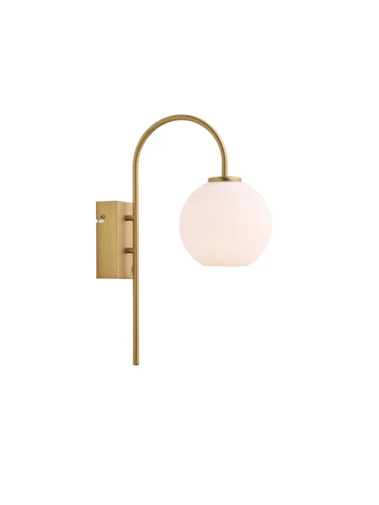 Designerlampe Herstal Lampe Ballon Wall Wandleuchte Messing Glaskugel online kaufen DesignOrt
