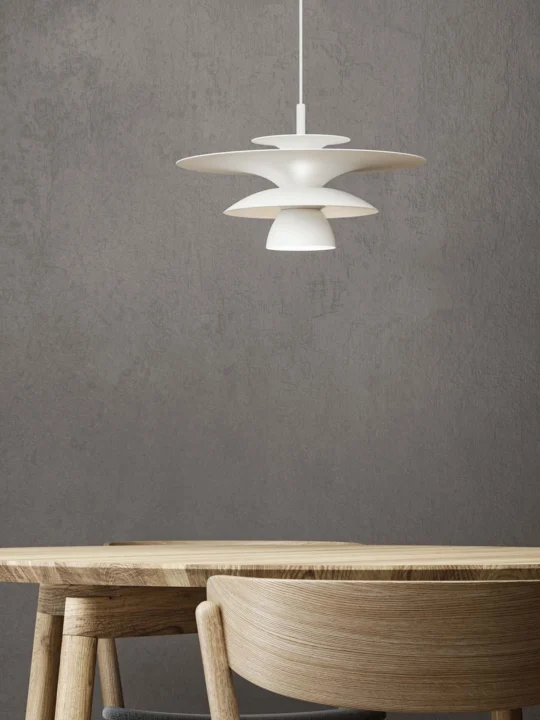 skandinavische Esstischlampe weiss Picasso 50 Leuchte von Belid Onlineshop DesignOrt