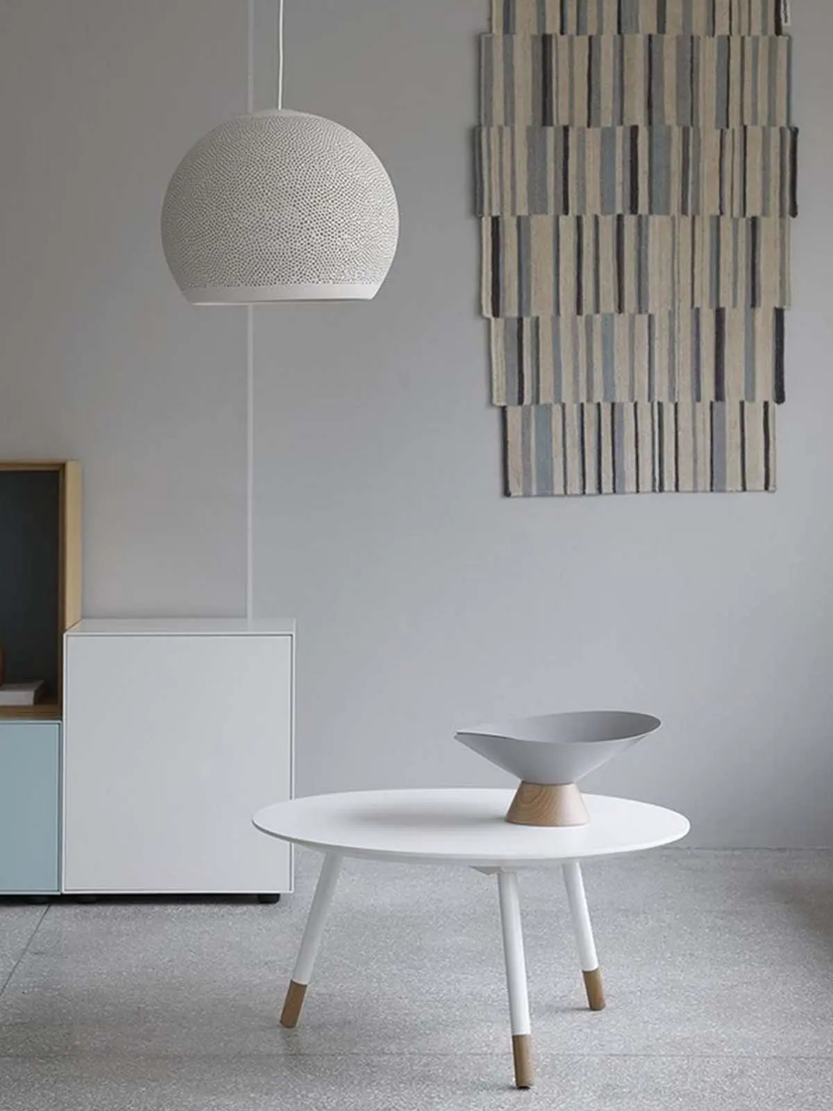 Kearmiklampe Pottery Project SpongeUp! mit kugeligem Lampenschirm