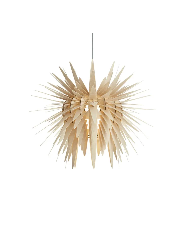 dynamische Designerleuchte Teazzle Woolights Holzleuchte DesignOrt
