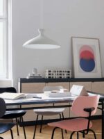 flache Pendelleuchte über Tisch Pretty Wide Lampe NYTA Designort