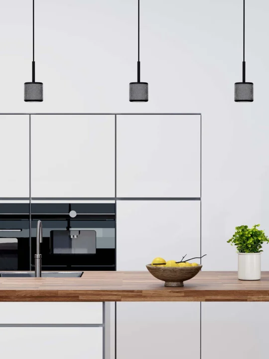 Kleine Küchenlampe Metall Modern Herstal Grain Pendant Designort