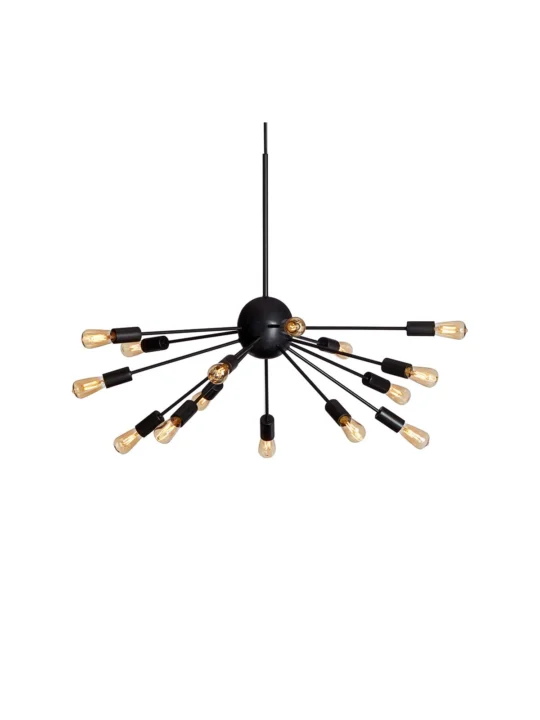 Retro Kronleuchter 15 Birnen Hertstal MIR Pendelleuchte