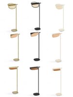 LZF Lamps Stehlampe Ivory und Holz Omma Floor
