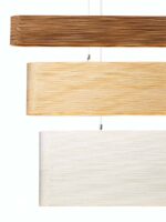 48 x 12 Blonde waagerechte Pendelleuchte aus Karton Hewn von Graypants in drei Größen bei DesignOrt Onlineshop Beleuchtung