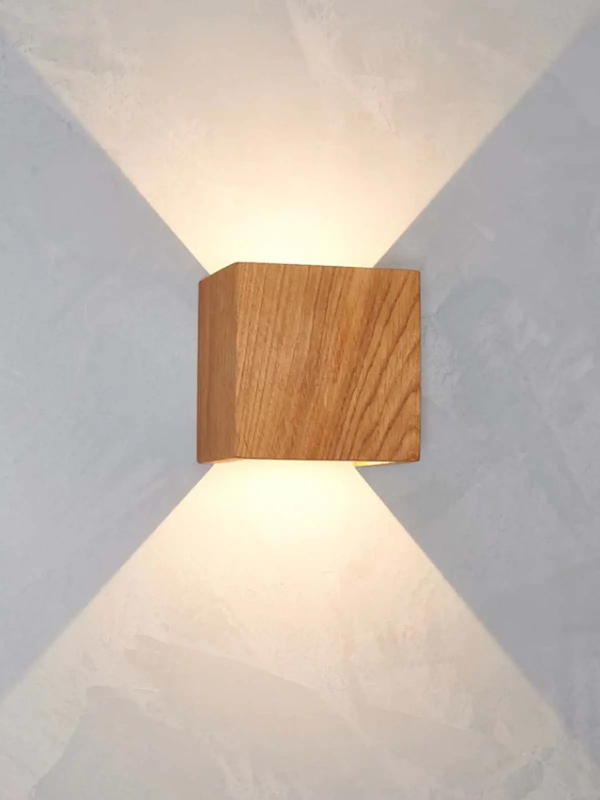 Wandleuchte Eichenholz LeuchtNatur Cubus