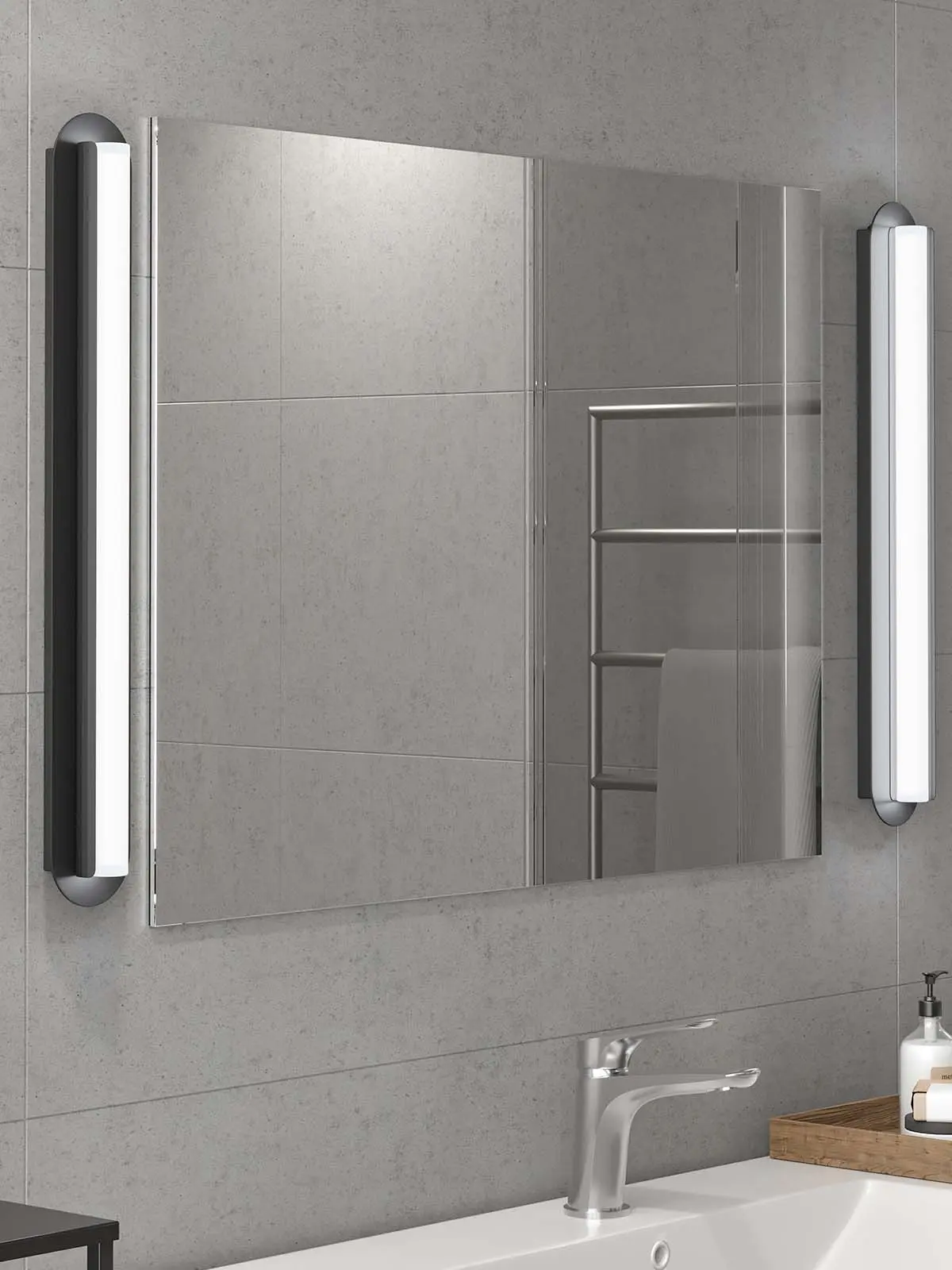 lange Lampe für Badezimmer Wandleuchte Ip44 Belid Royale