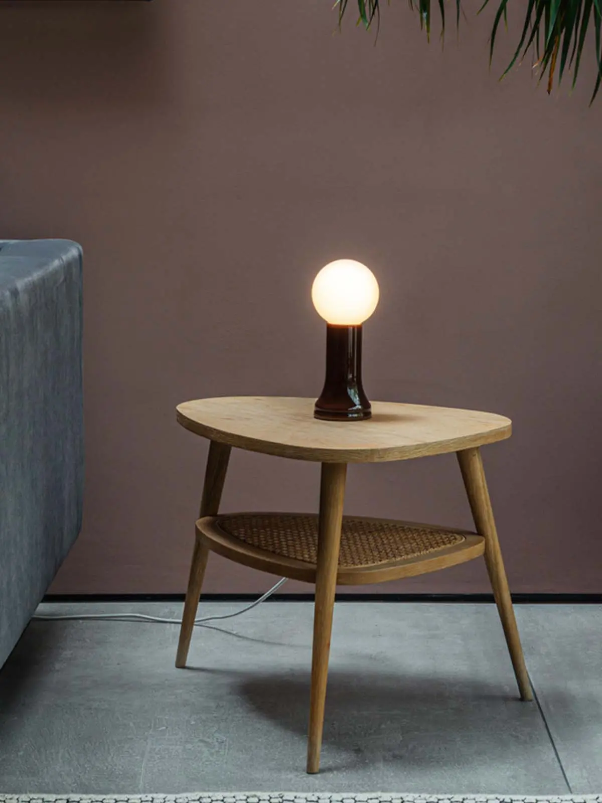 dimmbare Glasleuchte recycelt in Rostrot von Tala Shore Designerleuchte online kaufen bei DesignOrt