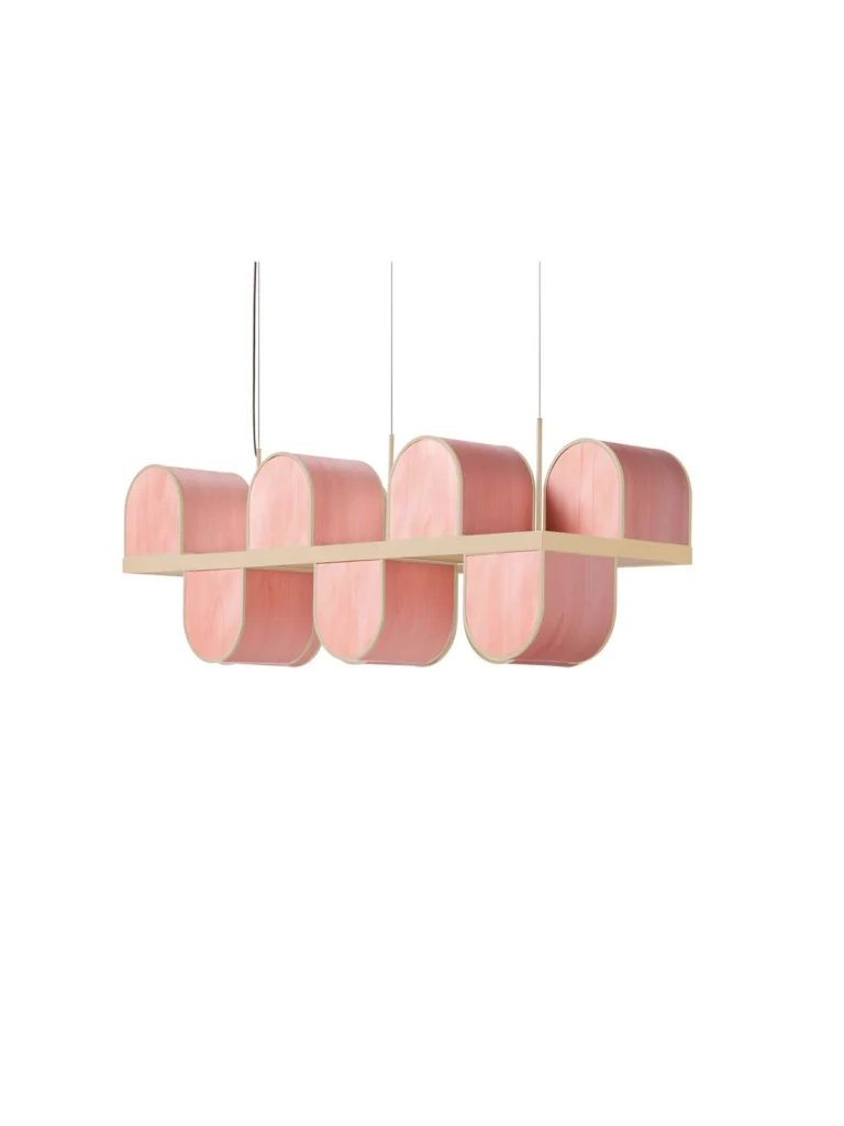 große Pendelleuchte mit 12 Lampenschirmen DesignOrt Onlineshop Beleuchtung LZF Lamps Osca Suspension LArge