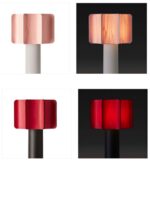 LZF Lampe Kactos Table Tischleuchte Keramik Holzfurnier