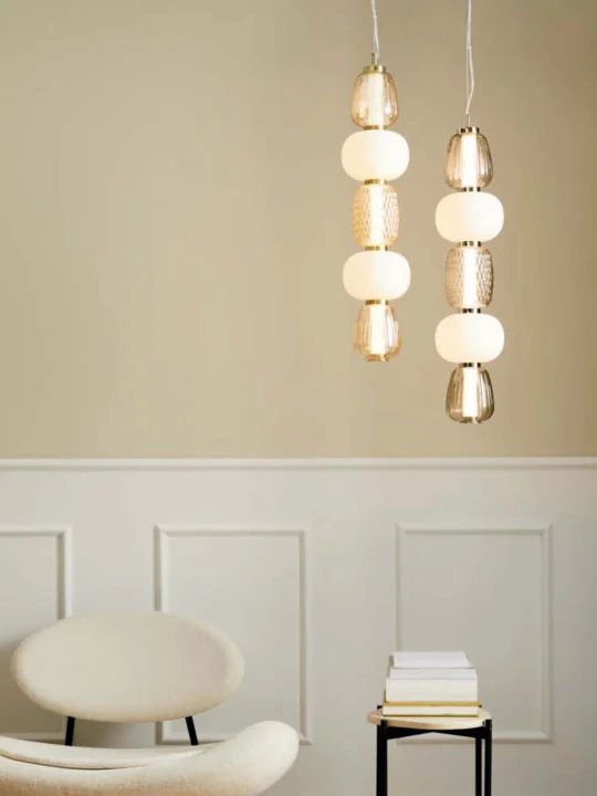 ausgefallene Beleuchtung: Glasleuchten von LOOM Design Pearl 5 Pendant Onlineshop DesignOrt