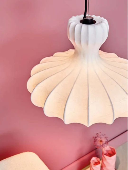 skandinavische Designerleuchte online kaufen Portobello von LOOM Design weiße Lampe aus Kunstseide