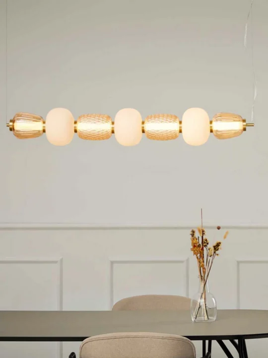 ausgefallene Beleuchtung aus Glas LOOM Design Pearl 7 Gold Amber