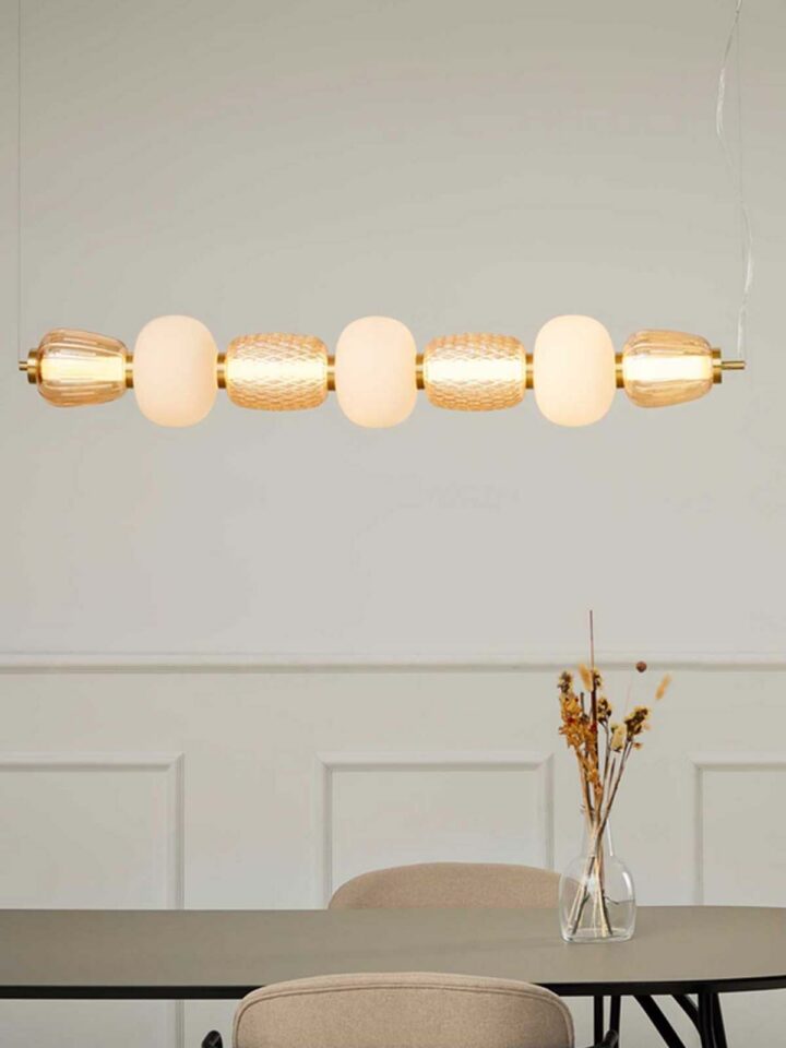 ausgefallene Beleuchtung aus Glas LOOM Design Pearl 7 Gold Amber