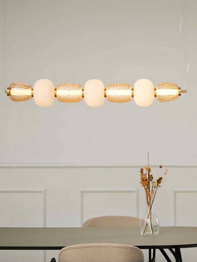 ausgefallene Beleuchtung aus Glas LOOM Design Pearl 7 Gold Amber
