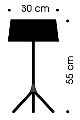 Maße Marie Table Lampe frauMaier