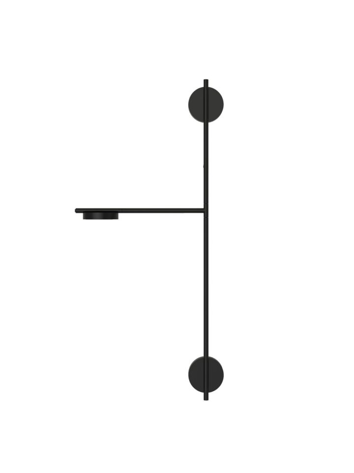 GRUPA Igram Wandleuchte, schwarzes Stahldesign mit Touch-Dimmer