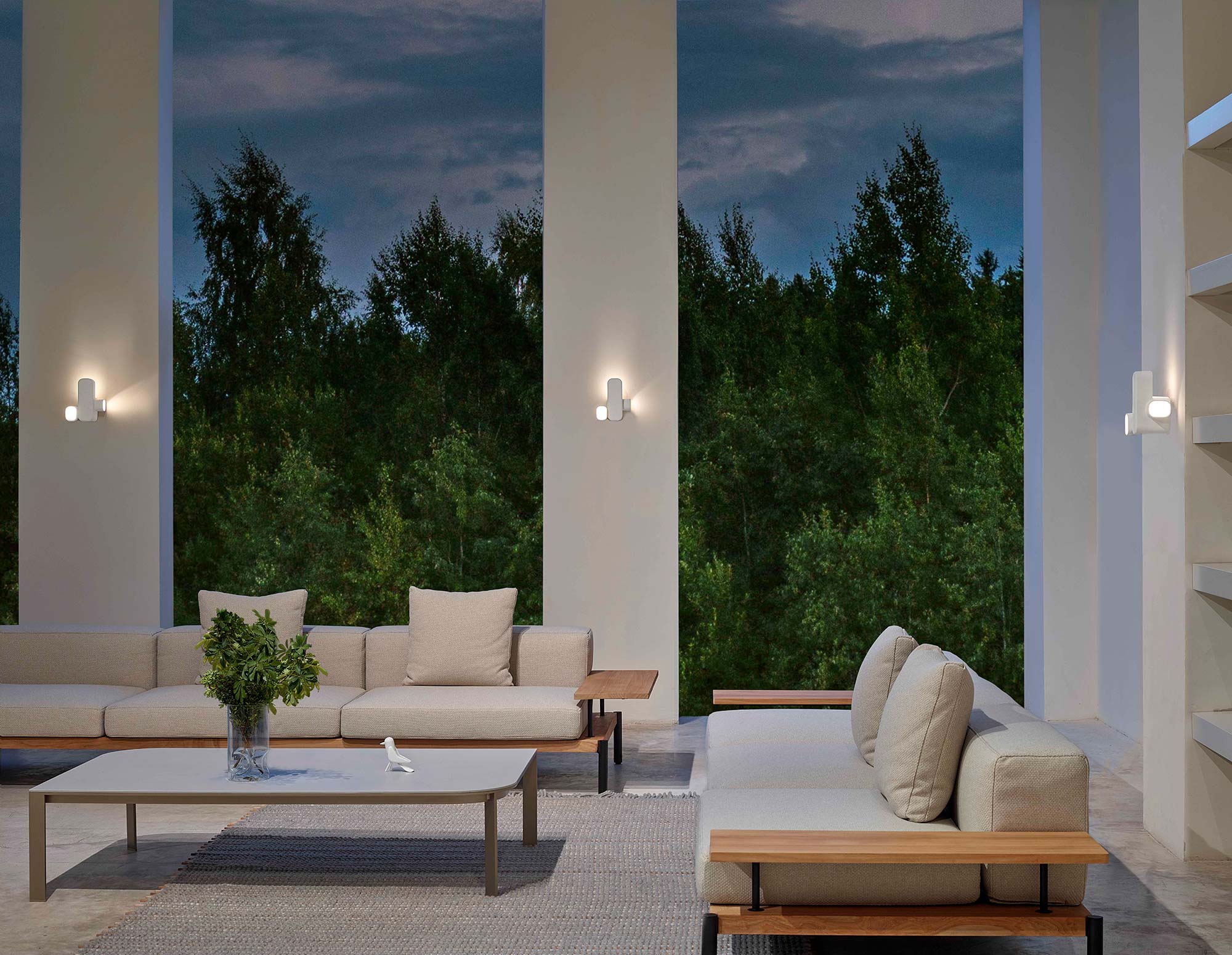 LZF Lamps Neuheiten Habitat Keramik Wandleuchte Wohnraum Garten
