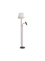 Slender Stehleuchte Dunkelrot mit Schirm
