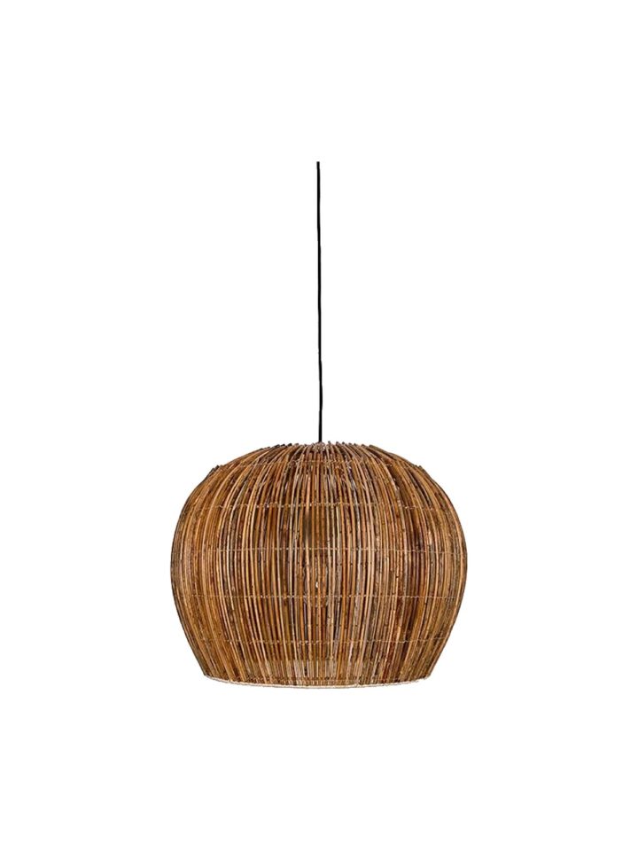 Rattan bell Hängelampe
