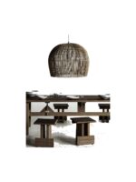 Rattan bulb Hängelampe