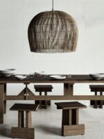 Rattan bulb Hängelampe